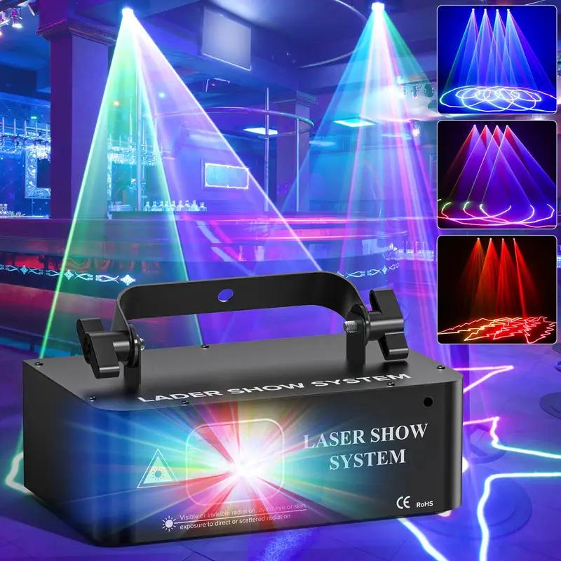 Industrial Laser Projector - Полноцветный DMX512 анимационный проектор, железный сценический