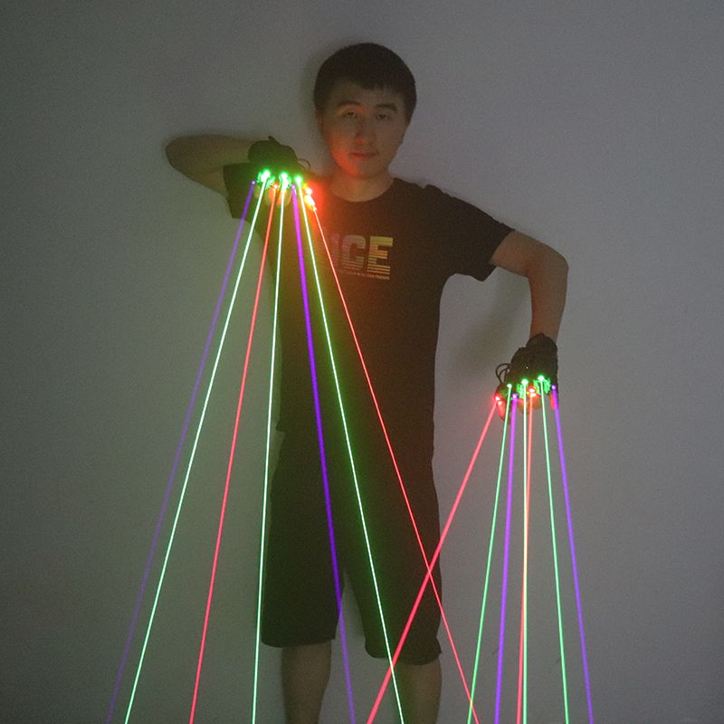Industrial Laser Projector - Зеленые, красные, синие лазерные перчатки с