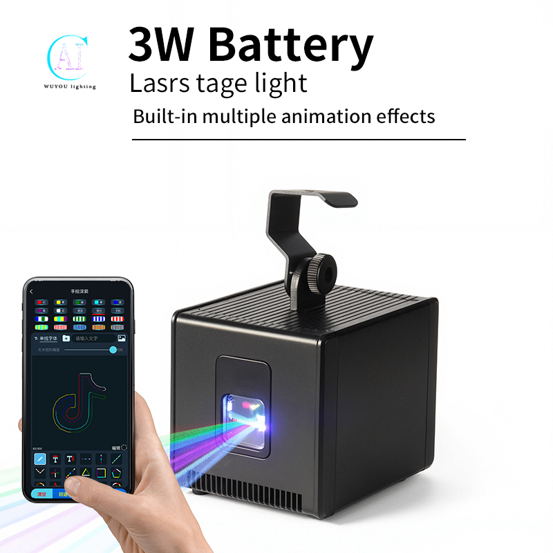 Industrial Laser Projector - Лазерный сканер света на батарейке 3